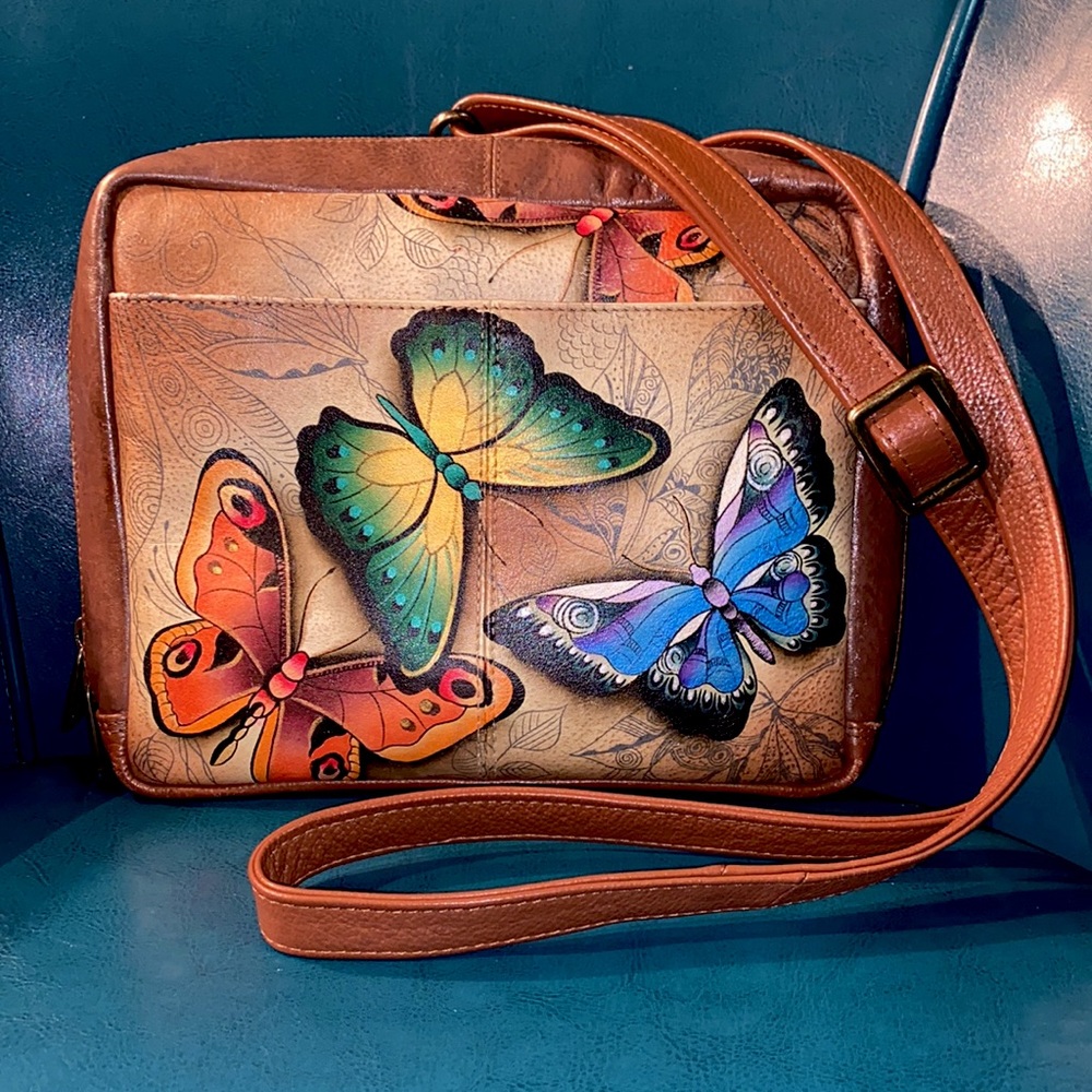 Anuschka butterfly purse